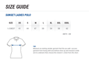 Women's Sunset Polo Size Chart