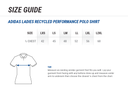 Women's Adidas Recycled Performance Polo Shirt Polo Size Chart