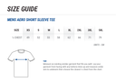 Men's Aero Short Sleeve Tee Size Chart