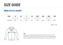 Men's Atlas Jacket Size Chart
