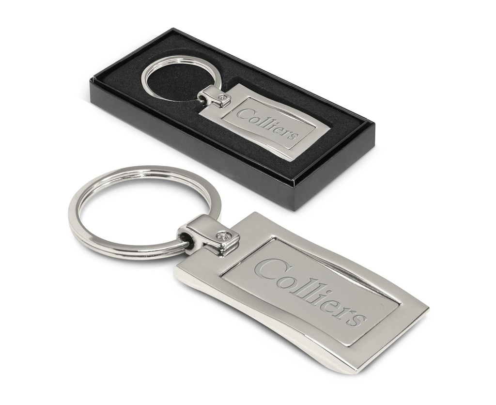 Wave Metal Key Ring - Pack of 10